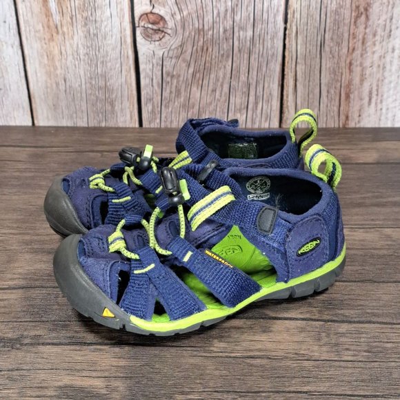 Keen Shoes Keen Seacamp Ii Cnx Blue Lime Green Water Hiking Sandals